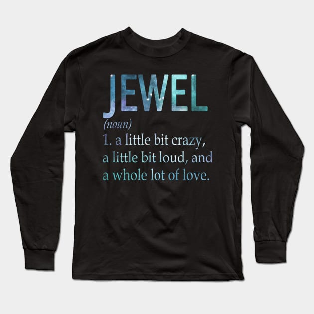 Jewel Long Sleeve T-Shirt by Ban Guns Not Books- Typography fullcolor